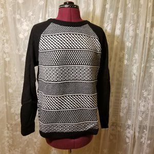 Talbots Black and White Pullover Sweater